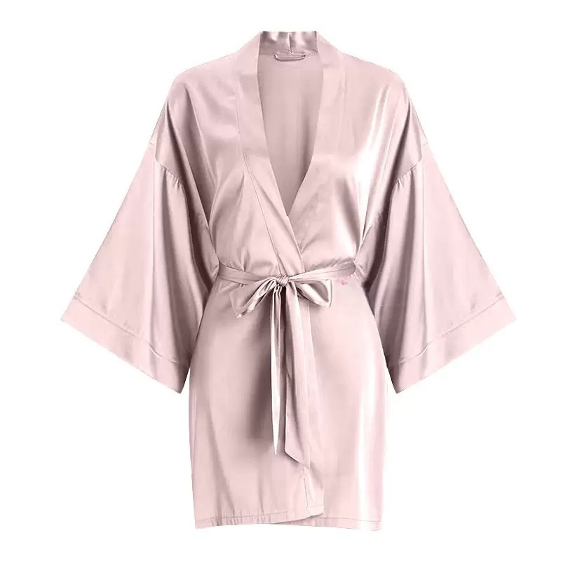 Light pink single robe 6025-1 [silk style]