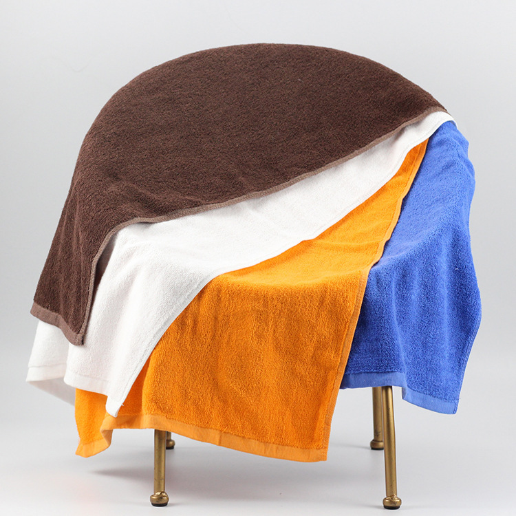 Cross-Border Pure Cotton Towel 50*80cm Brown Blue Hotel Bathroom Absorbent Floor Towel Plain Export Towel Customization Cross-Border Pure Cotton Towel 50*80cm Brown Blue Hotel Bathroom Absorbent Floor Towel Plain Export Towel Customization