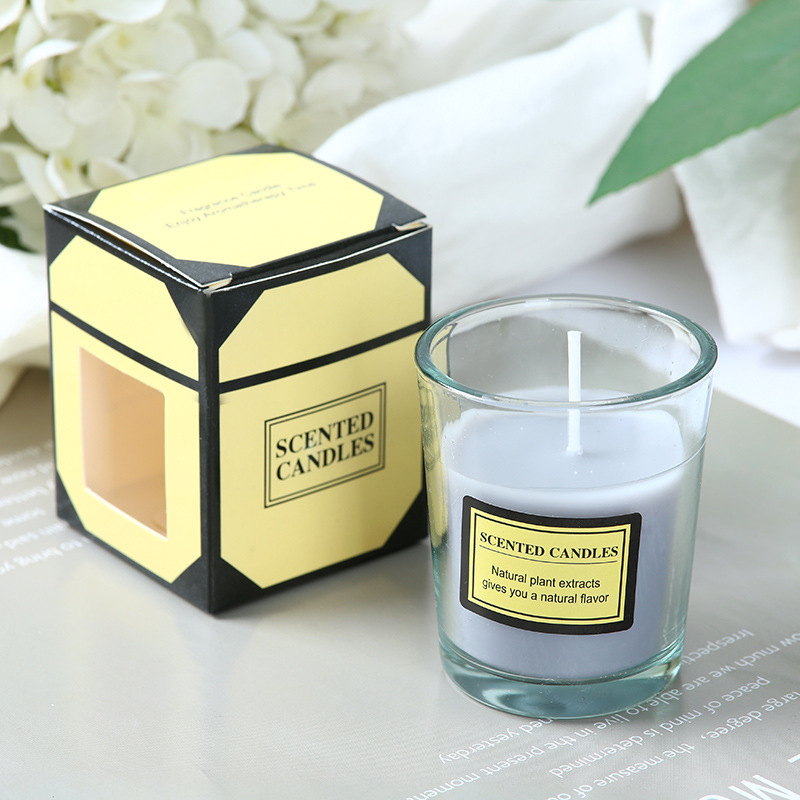 Letter, Plant Pattern Simple Style Style Handmade Craft Simple Style Letter Plant Wax Candle Scented Candle Candle