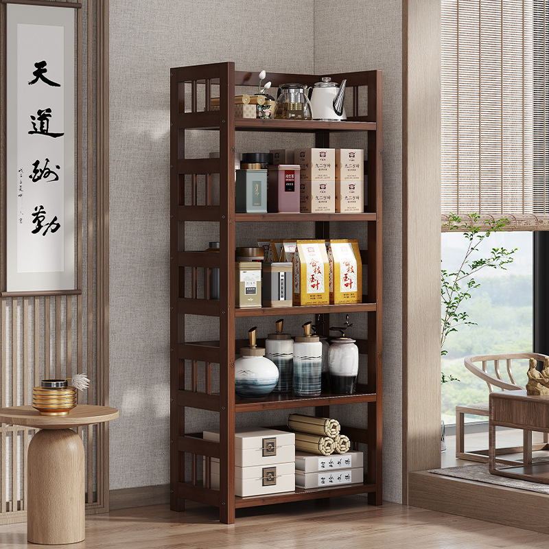 Simple Bookcase Storage Cabinet Bookshelf Floor Household Multi-layer Bookshelf Integrated Wall Living Room Storage Rack