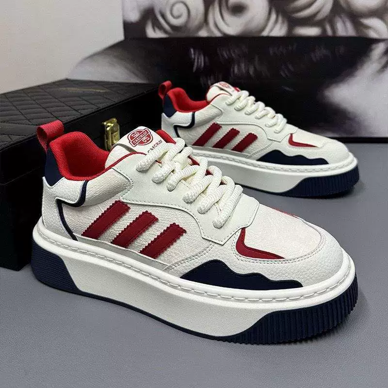 2025 Весна Новые Универсальные Мужские Спортивные Повседневные Кроссовки Легкие Износостойкие Дышащие Белые Кроссовки Модная Обувь для Мужчин