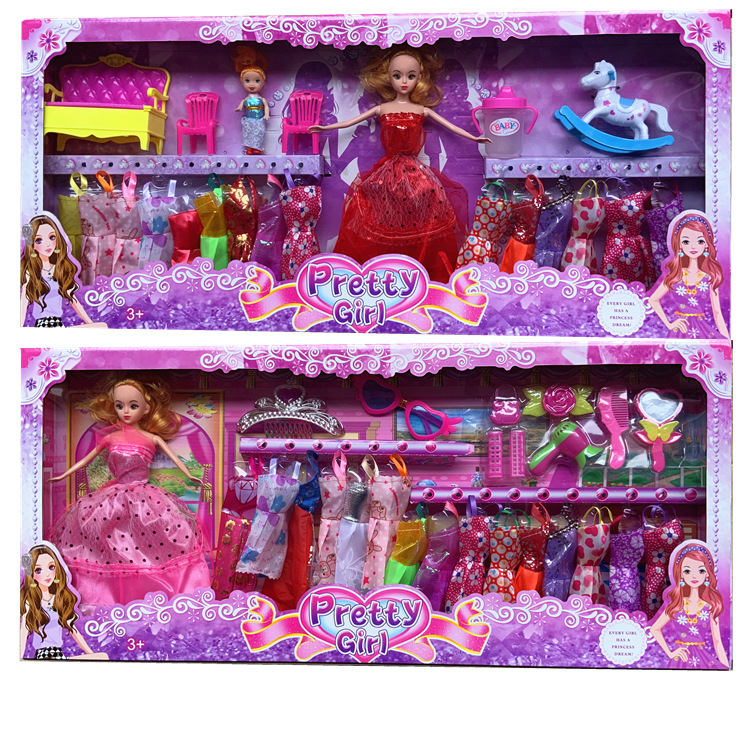 75cm vestido de novia Lele Barbie muñeca traje grande caja de regalo de vestir niñas niños clase de entrenamiento princesa juguete premio