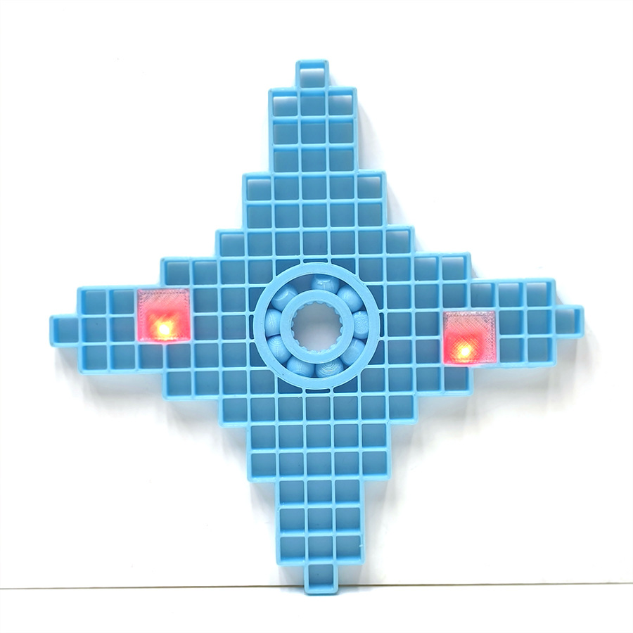 Blue cross [with light]