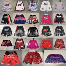 批发 JUST DON 热火队 Miami Heat 口袋篮球裤运动裤一件代发Ebay