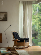 |东南亚藤艺\复古风印尼真藤设计师休闲藤椅民宿阳台沙发jω