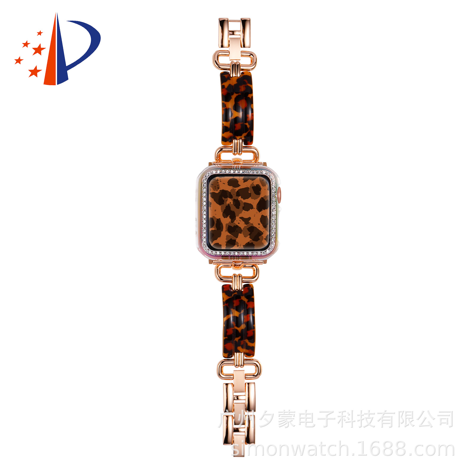 Pulsera de resina creativa, brazalete, correa para Apple Watch 10a generación 98765SE4321 mujeres