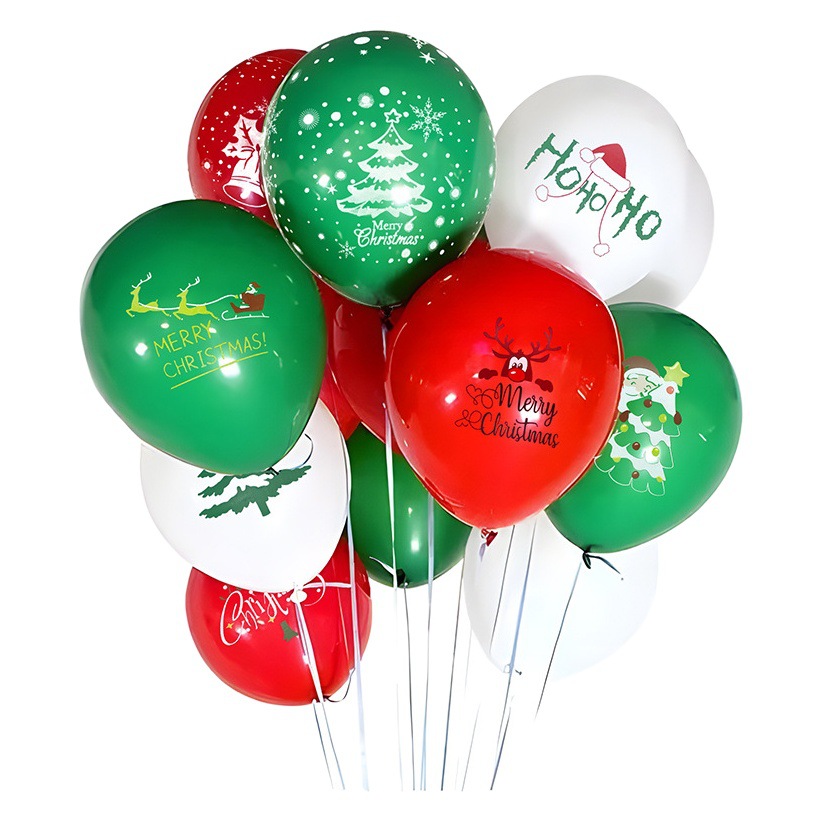 Globos navideños, globos de árbol de Navidad, globos escolares con temática de bosque, decoración verde, diseño de escena, globos para fiestas