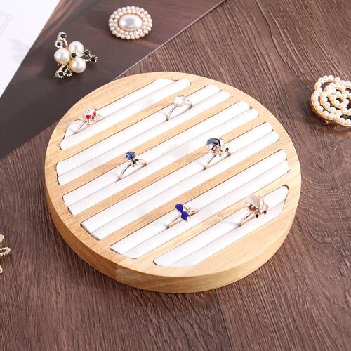 Wooden and Bamboo Ring and Earring Storage and Display Tray, Jewelry Hundred-Position Ring and Earring Tray Display Counter Storage