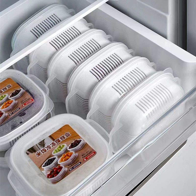 Japanese -style brown rice contains frozen box refrigerator storage small lunch box fruits and fruits fresh box lunch storage box