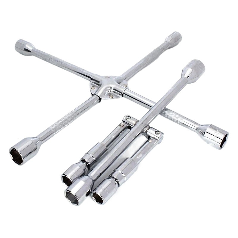 Llave para neumáticos genuina para reemplazo de neumáticos de emergencia en automóviles, llave cruzada para automóviles, llave de vaso de 22 mm para desmontaje que ahorra esfuerzo.