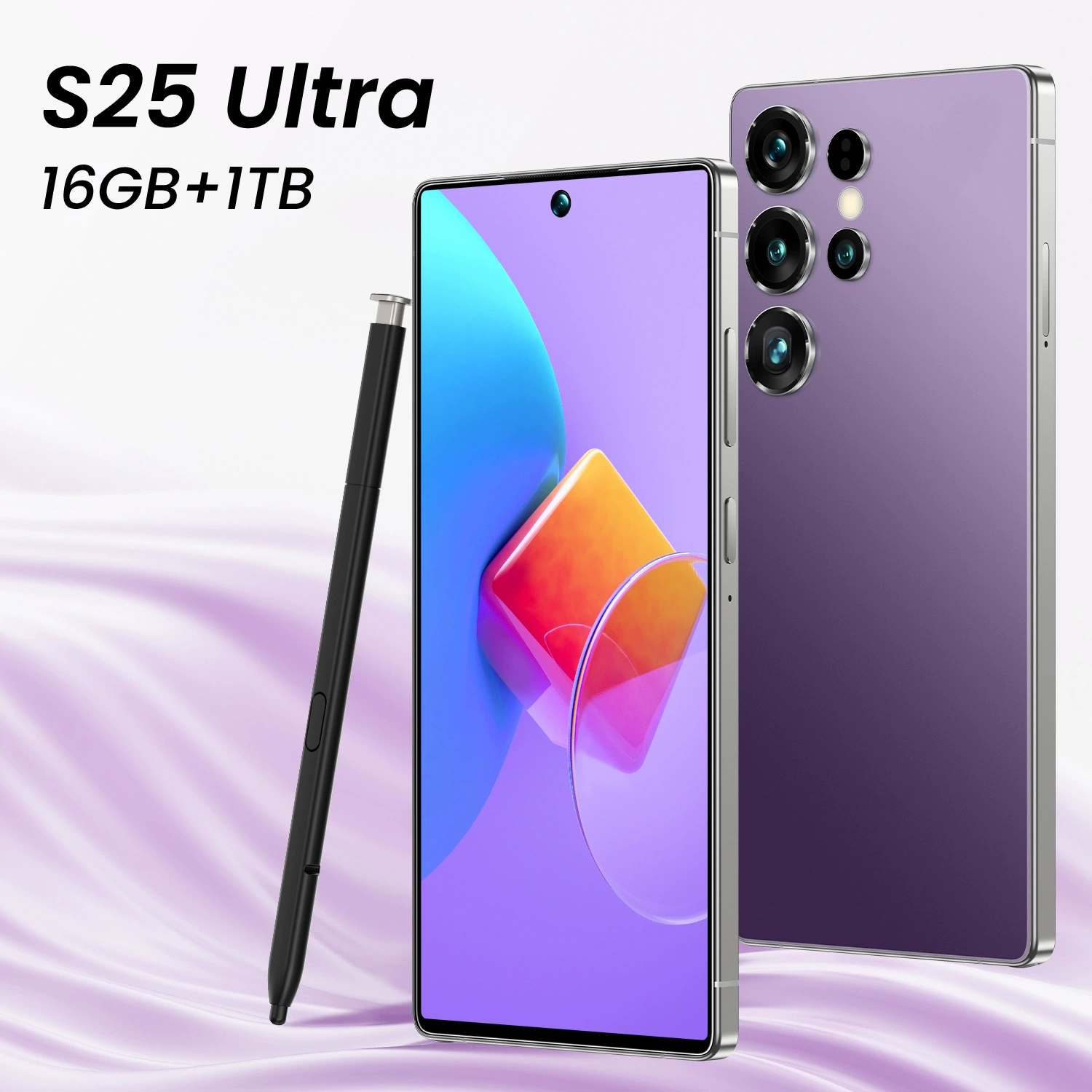 S25 Ultra 7.3in InCell глобальная версия Android 14.0 восьмиядерный 4G 4GB+128GB с резиновым чехлом