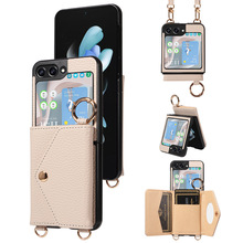 适用三星zflip 5/4/3斜跨多功能同款手机壳折叠屏保护壳日韩热销