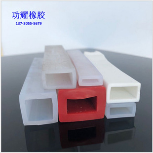 Mouth silicone strip rectangular hollow sealing strip mechanical high temperature resistant sealing strip