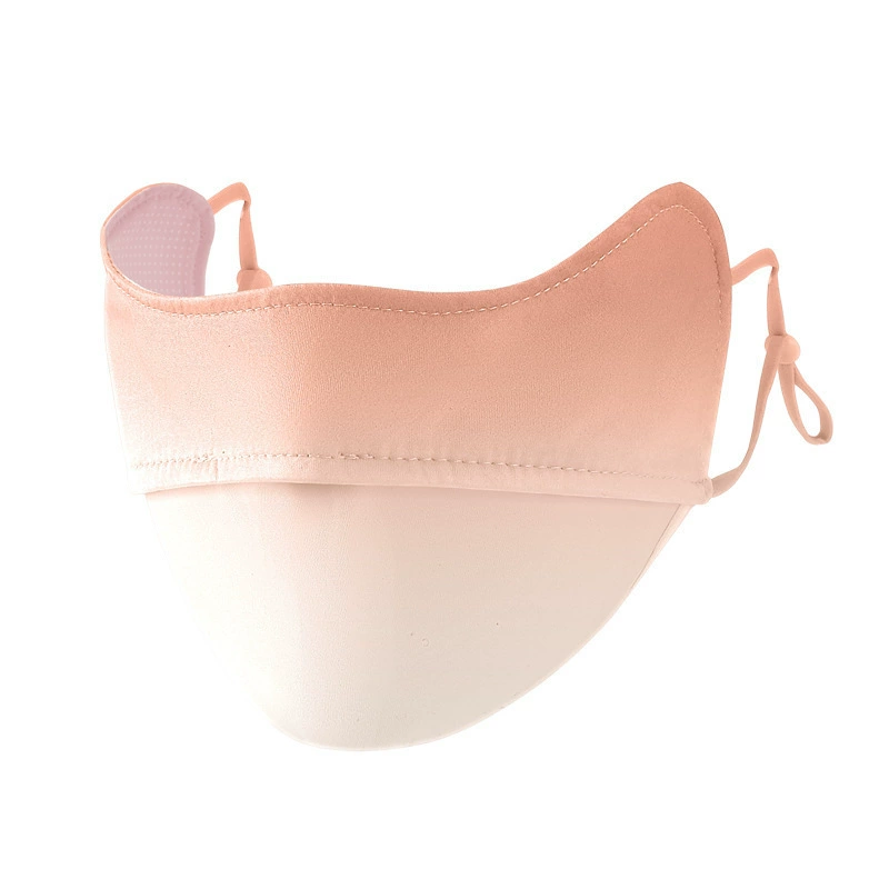 High quality medical mask, silk summer breathable protective corner covers, gradient, sun protection, eyes protection, UF-protection