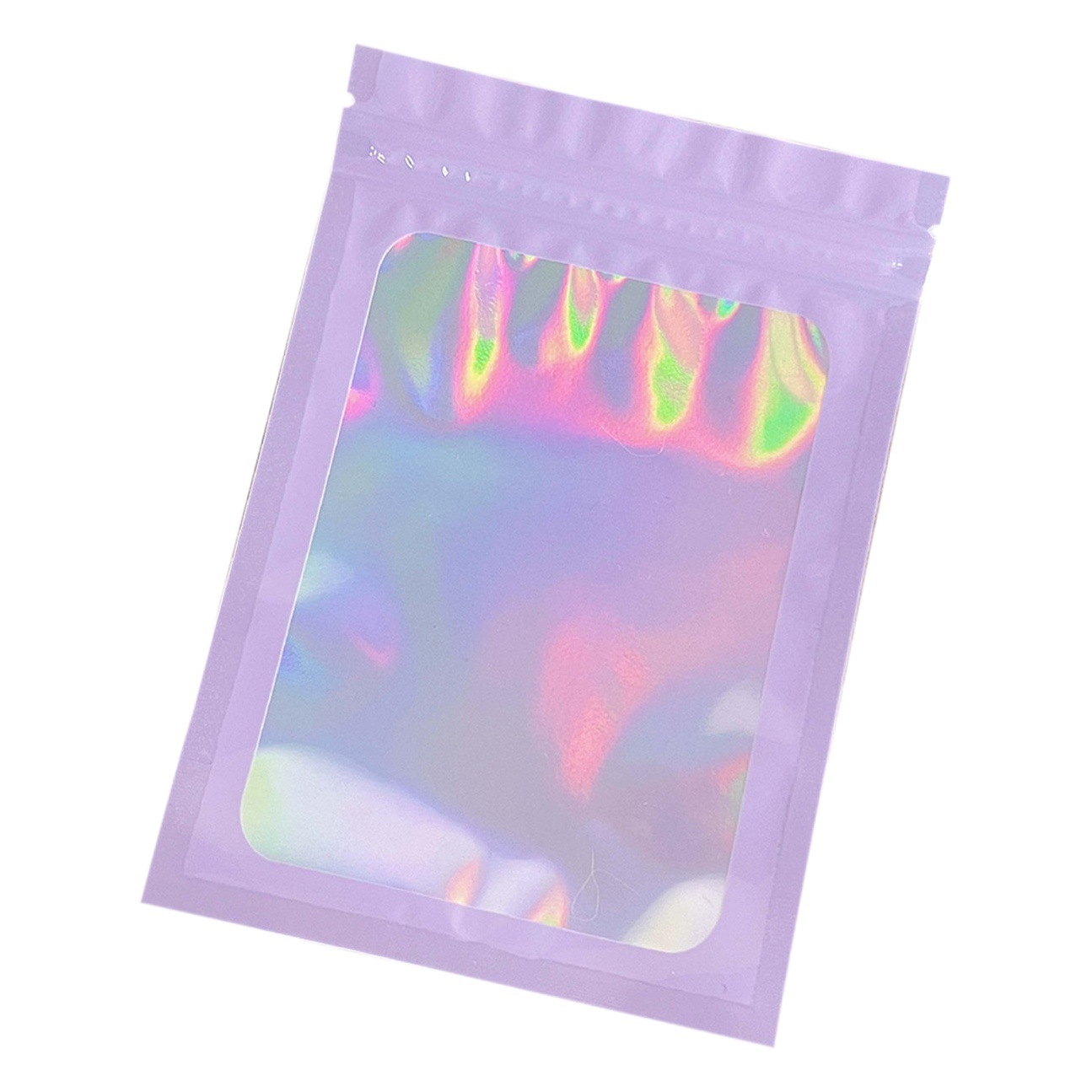 Bolso sellado plástico del bolso del clavo del color mágico al por mayor Bolso de empaquetado cosmético de la joyería ziplock del color del laser