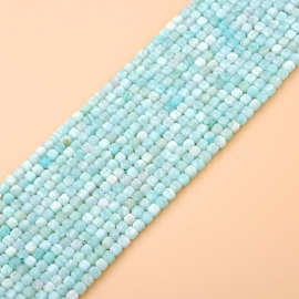 天然石水晶3mm方块切面水晶碧玺天河石小立方diy手串项链饰品批发