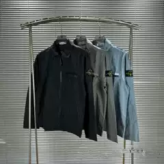 2024 Early Spring New Original Label Sitong Island Unisex Metallic Nylon Long-Sleeve Zip Chest-Pocket Jacket Sun Protection