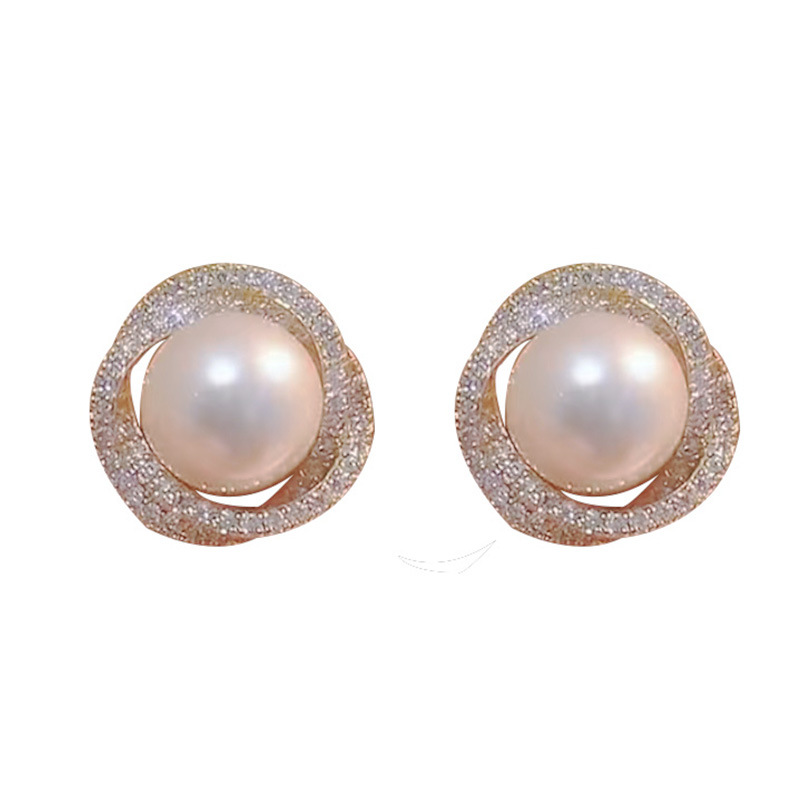 Women's Pearl Diamond Temperament Wild Necklace