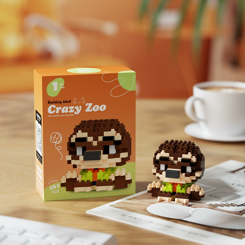 潮乐创 Cartoon doll, constructor, animal model, table minifigure