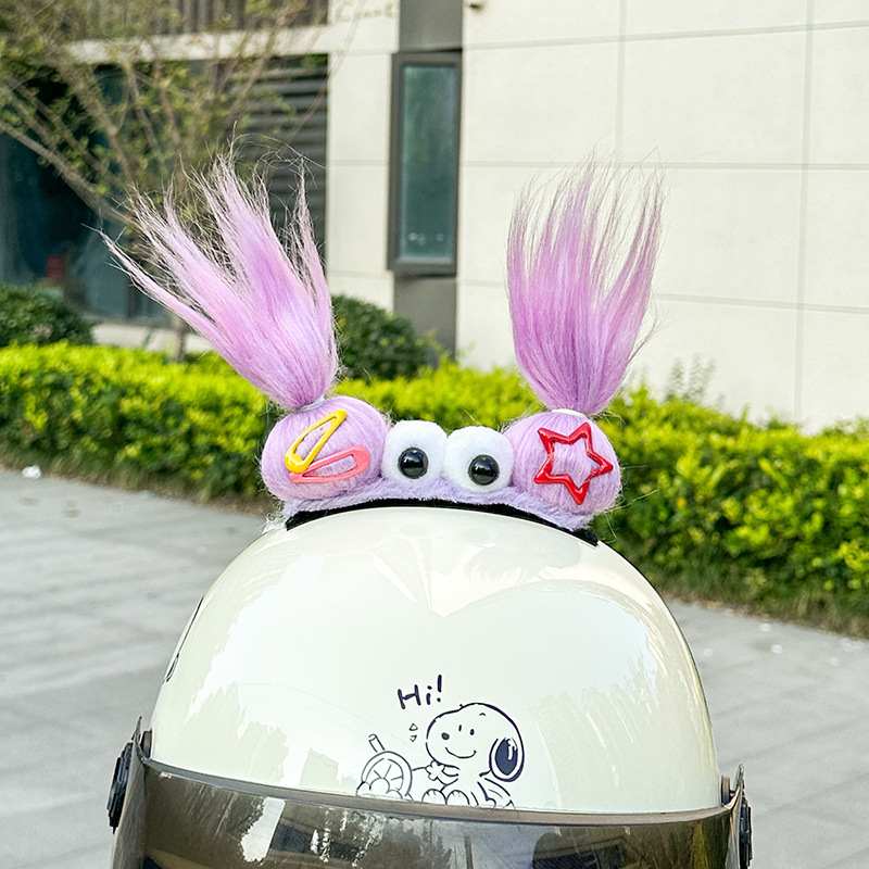 Qìchē – Helmet Decoration Braids Auto Parts and Accessories - purple