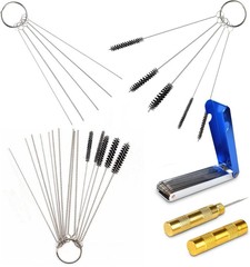 Carburetor Cleaning Brush, Airbrush Cleaner Needle, Automotive & Motorcycle Tool Brush Set, Nozzle-Cleaning Brushes, Threading Needles – Direct Sales