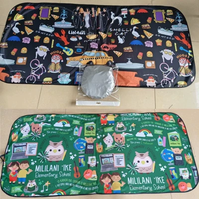 Sun shade coated silver cloth car double