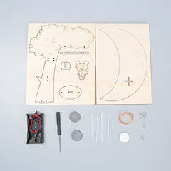 Technology small production diy electromagnetic swing toys children's kindergarten enlightenment handmade science and education model wholesale