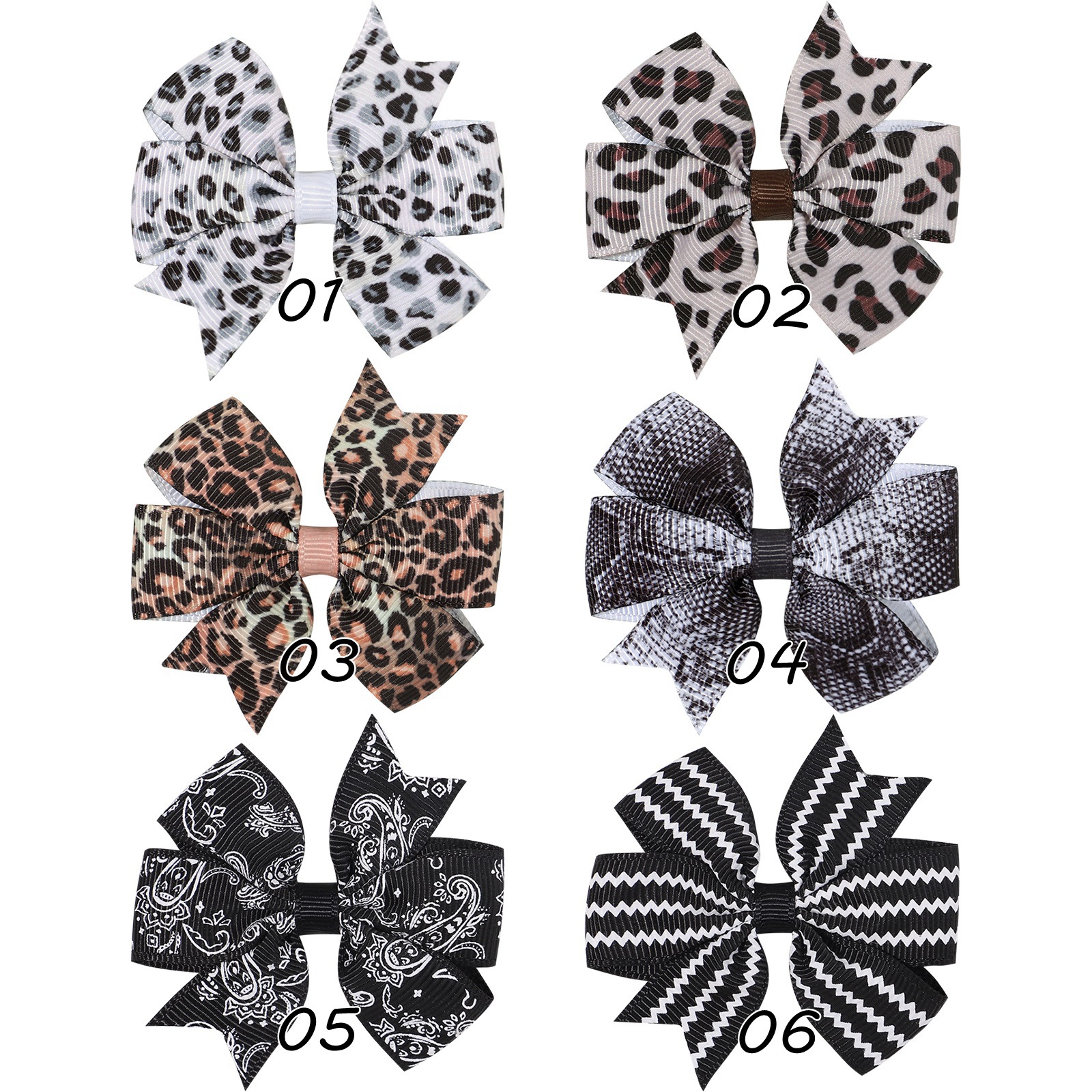 Fashion Plaid Bow Knot Leopard Cloth Hair Clip 1 Piece display picture 1