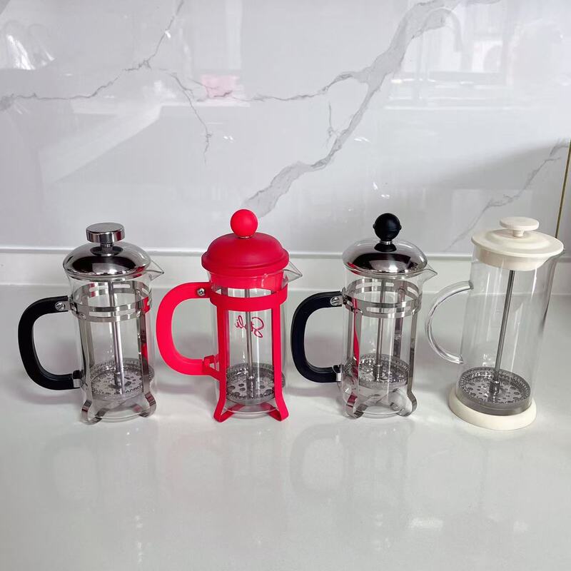 Cross-Border Popular American French Press Pot High Borosilicate Glass Coffee Utensils Household Hand-Brewed Coffee Pot Tea Maker Manufacturer Cross-Border Popular American French Press Pot High Borosilicate Glass Coffee Utensils Household Hand-Brewed Coffee Pot Tea Maker Manufacturer
