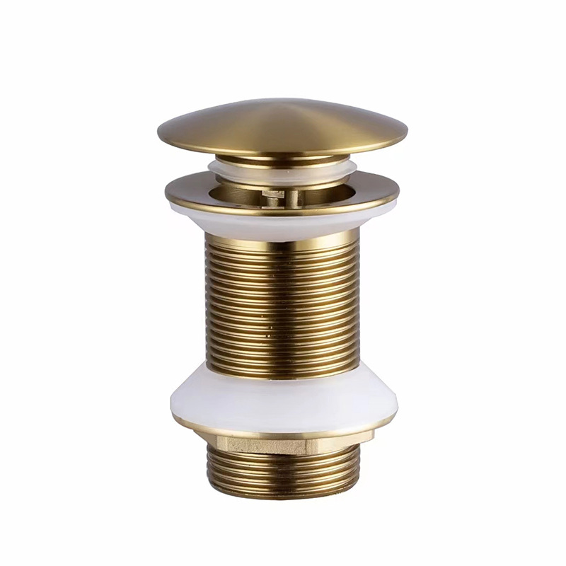 Multicolor estilo europeo con agujero de desbordamiento de agua lavabo de cobre fino cubierta grande presión tipo rebote drenaje de drenaje de agua