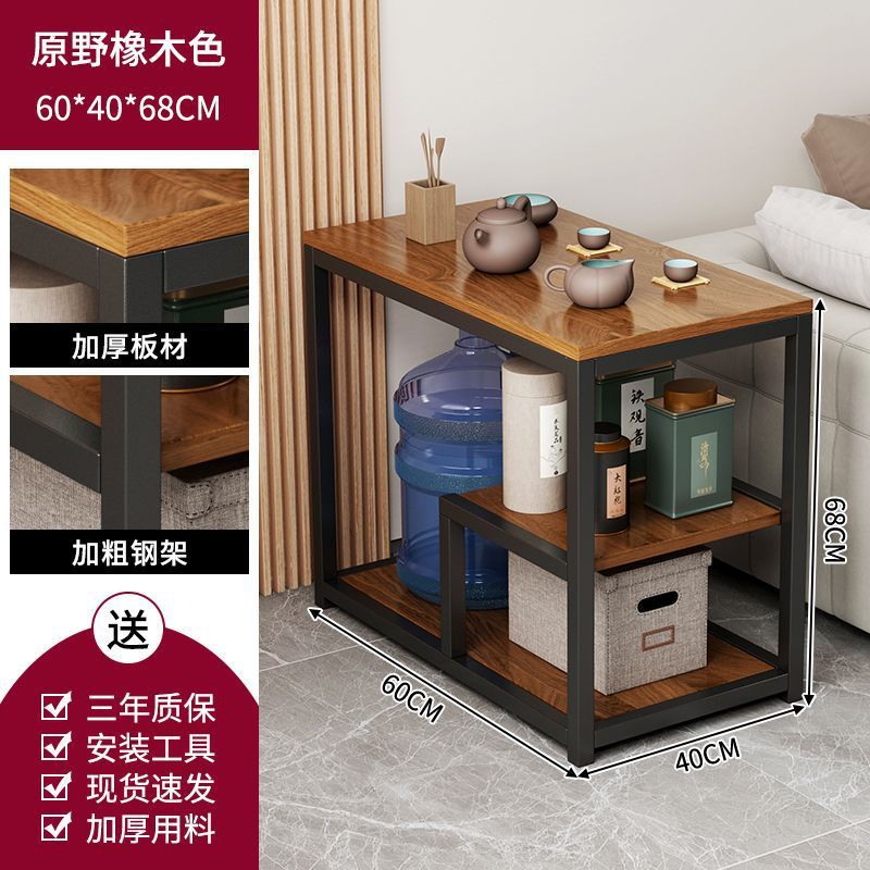 Mesa de té sala de estar doméstica móvil sofá pequeño balcón mesa de té 2025 nuevo estante de mesa de té