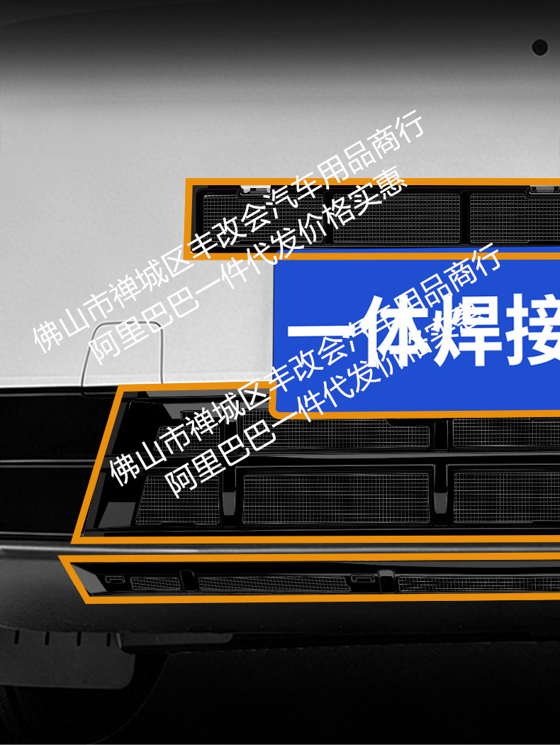 Suitable for Tiggo 5 Sport Edition Integrated Welded Car Insect-Proof Net Front Grille Special Modified Decorative Strip Accessories
