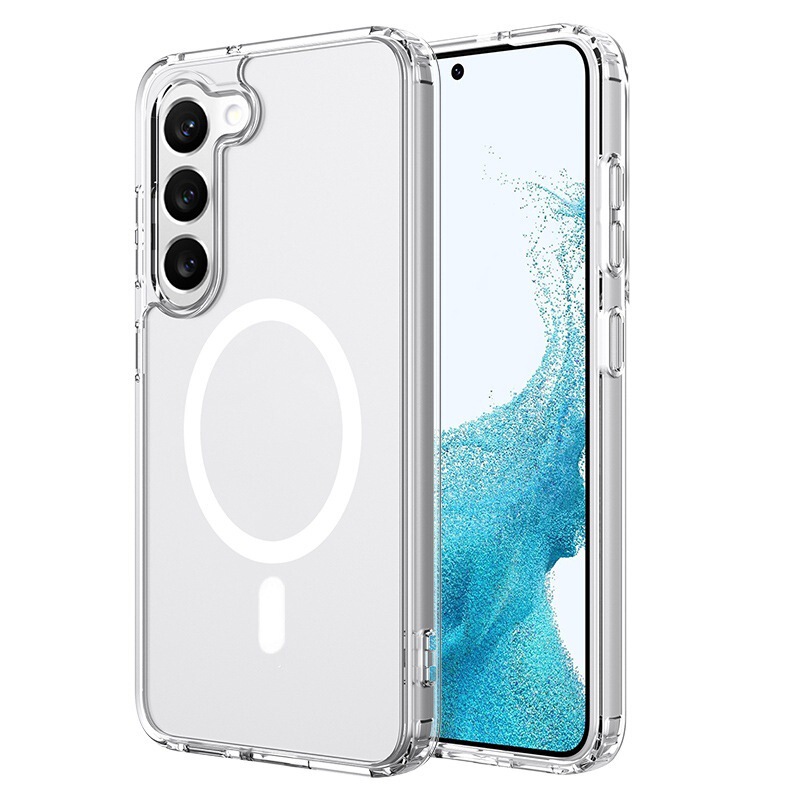 Suitable for Sam S25Edge Magsafe Clear Case S26Ultra Magnetic Phone Case A56 Suitable for Sam S25Edge Magsafe Clear Case S26Ultra Magnetic Phone Case A56