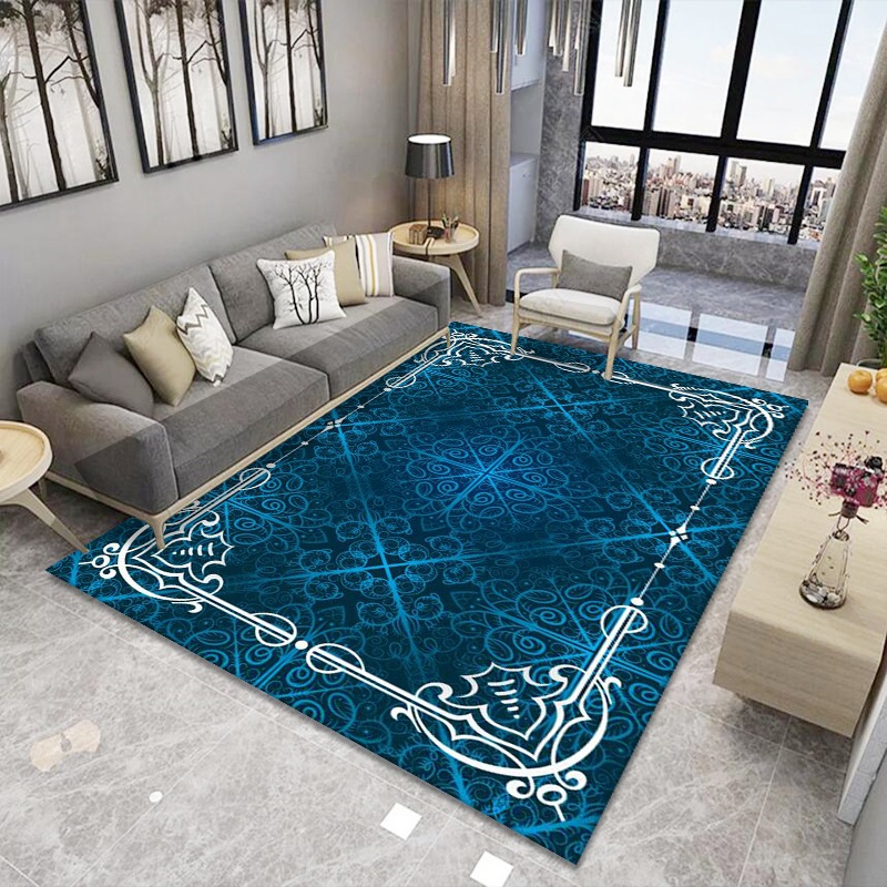 Simple moderna alfombra sala de estar dormitorio sofá nórdico mesa de café manta puerta estera hogar máquina lavable manta rectangular