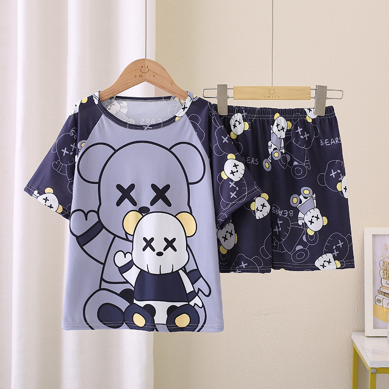 YB short set-blue bear