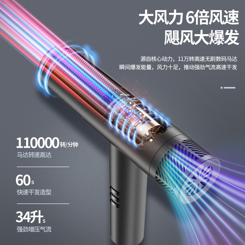 永日ドライヤーメーカー卸売り高速ブラシレスモータ11万回転ギャラリー家庭用電気ブロー大風速乾T|undefined