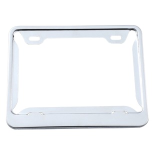 EU motorcycle license plate frame stainless steel car license plate frame carbon braze dimensional silver license plate frame