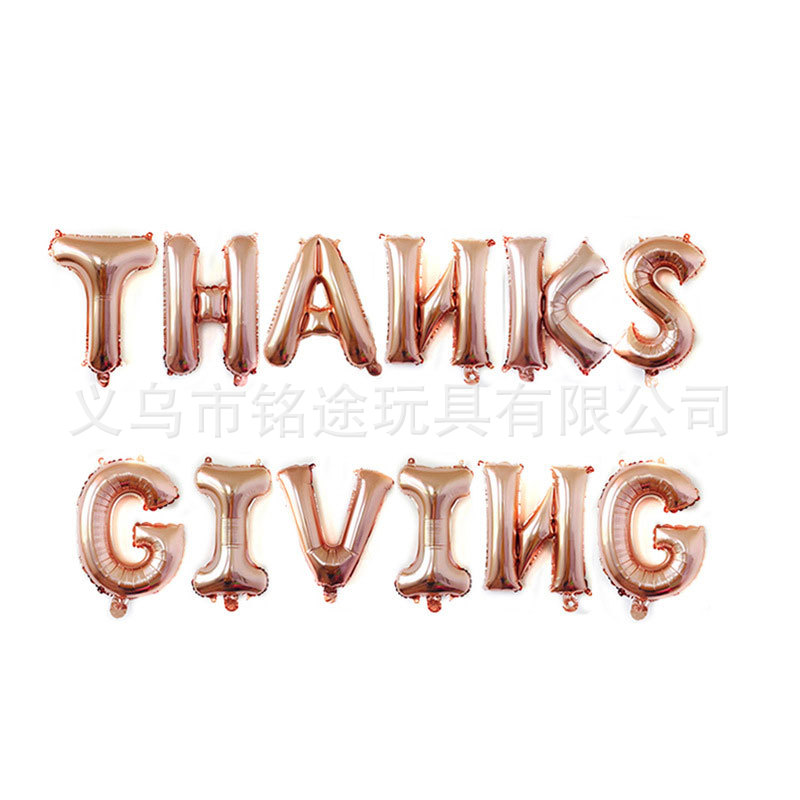 Acción de Gracias fiesta decoración traje de globo de Acción de Gracias accesorios de foto globo de película de aluminio globo de látex de Turquía