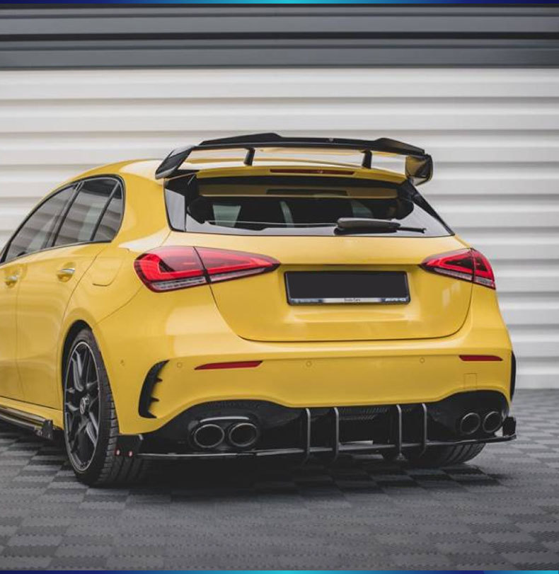 Suitable for Mercedes-Benz A-Class W177 A35 A45 2018+ Amg Rear Lip Rear Spoiler Blade Surround Modification Parts