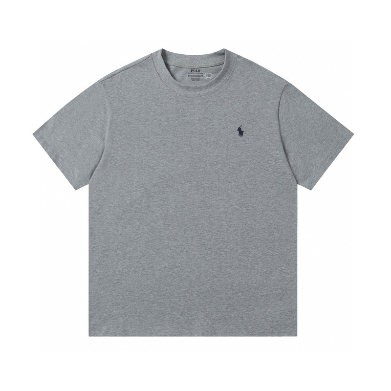 ラルフローレン 夏新作 無地 ポニー刺繍 ユニセックス ラウンドネック 半袖 Tシャツ|undefined
