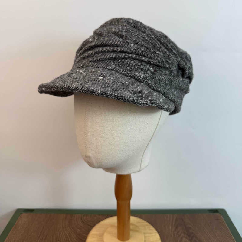 「100%WOOL」日系复古不规则星空点点羊毛马术帽秋冬高级感报童帽|undefined