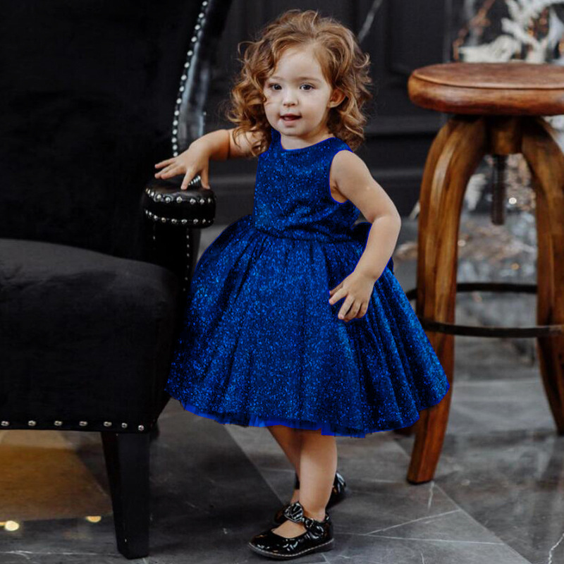 Sommerliche Sternenhimmel-Kleider für Mädchen von 0-3 Jahren – Kinderbekleidung direkt vom Großhändler – Modisches Babykleid für Mädchen_voghion.com