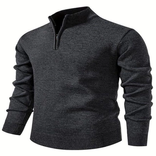 L 94577 Men's Half Zip Knit Sweater 男士半拉链毛衣