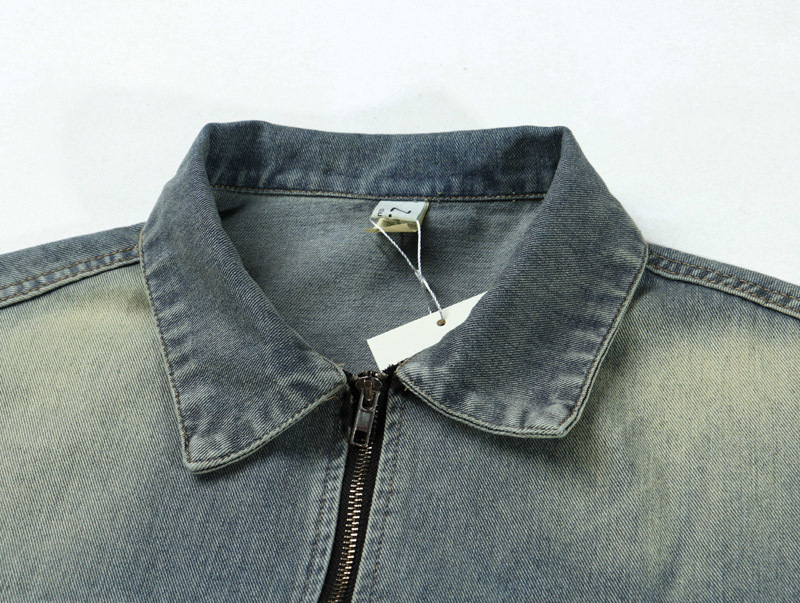 Herrenbekleidung Washed Old Street Retro Loose Denim Jacke Modische Marke All-Match Casual Jacke Ankunft_voghion.com
