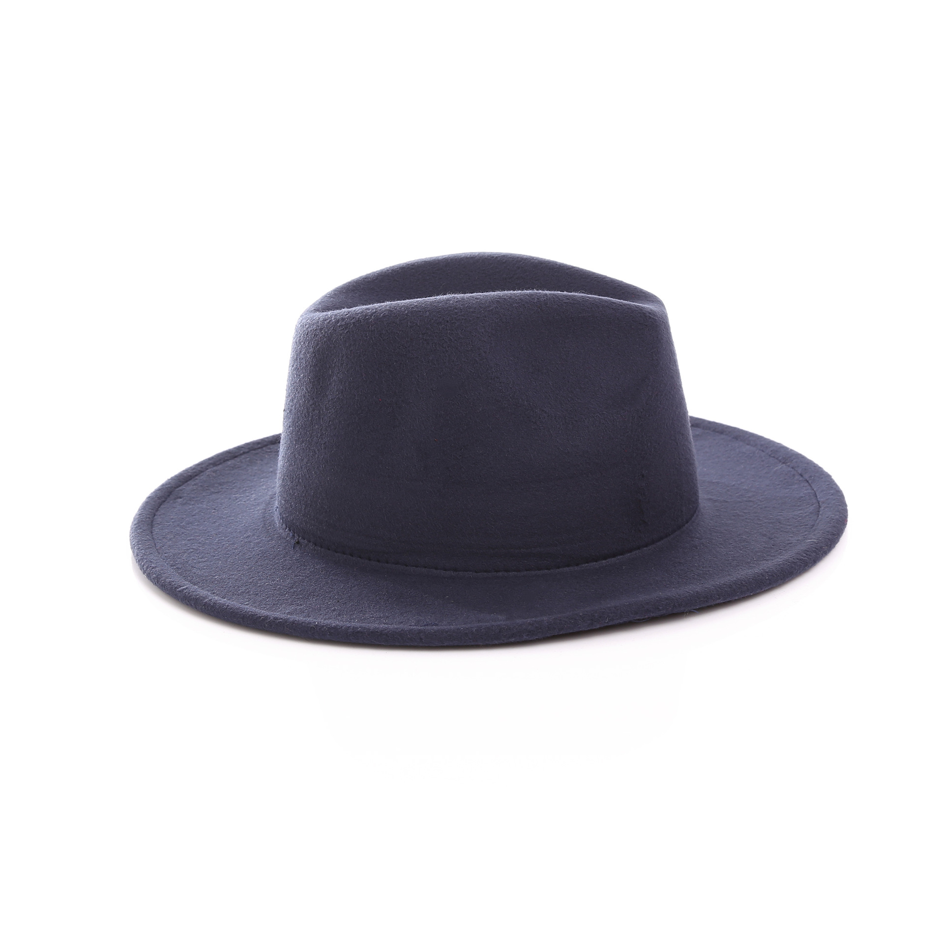Sombrero de las mujeres de estilo de la calle europeo y americano de moda de color sólido fieltro sombrero de jugador de bolos versátil sombrero de jazz 2021 Nuevo