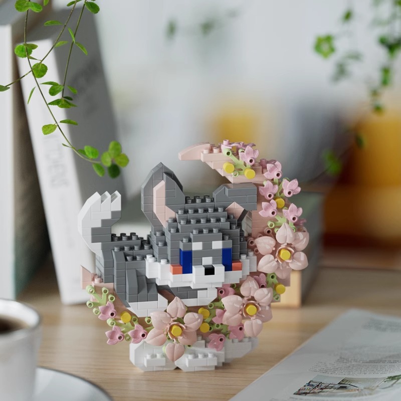 8982: flores antes del mes - Perro de leche 452pcs