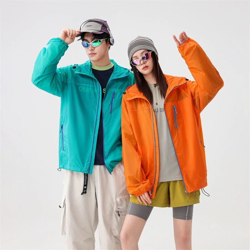 Быстросохнущая солнцезащитная одежда из ледяного шелка для мужчин и женщин летом, новая защита от ультрафиолета UPF50 +, легкая и дышащая защита от солнца для пар на открытом воздухе