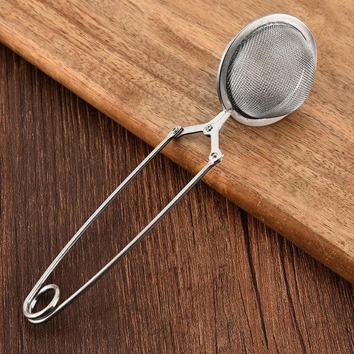 Creative 304 stainless steel handle tea ball, tea clamp, tea mesh filter, hot pot stew and seasoning mesh drain