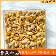 厂家批发天然黄色石子黄石子卵石撒石彩石水磨石地坪环氧胶粘路面
