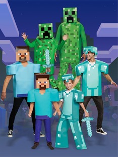【New Product】 Price Reduction-Minecraft Big Movie MC Halloween Costume Children's Costume Characters Cos